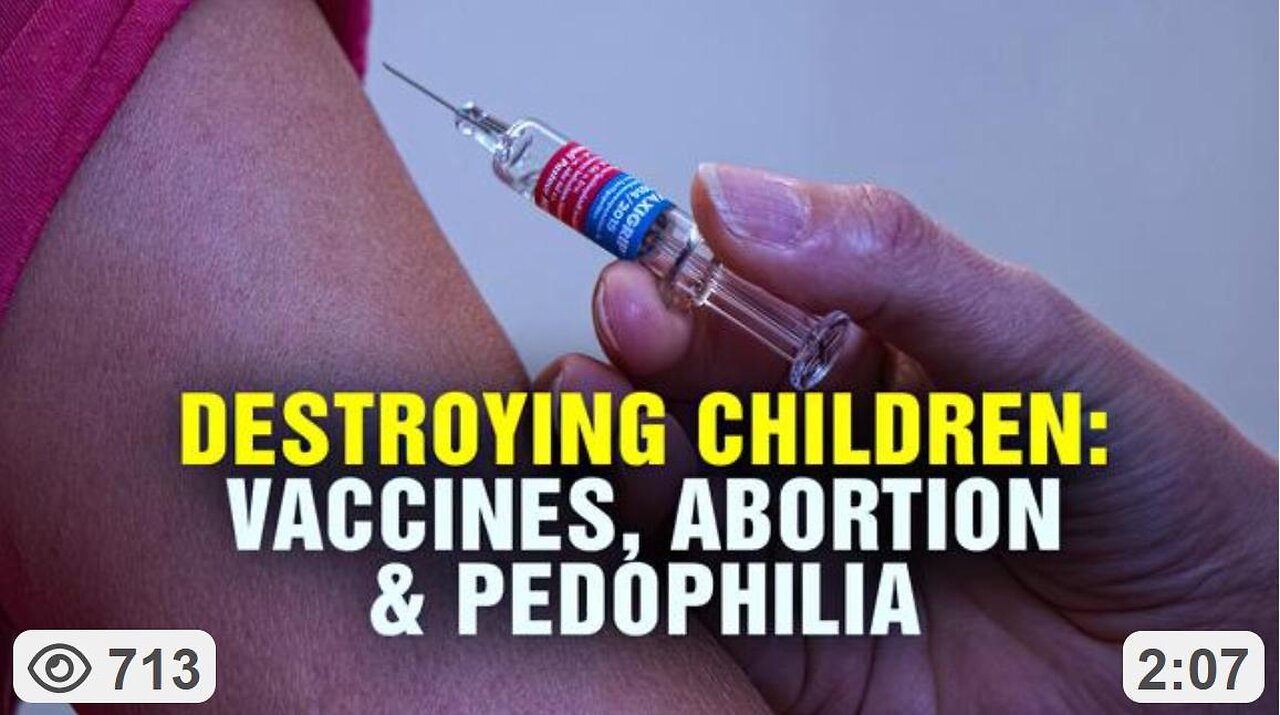STOP THEM! EVIL's TRYING TO WIPE OUT A WHOLE GENERATION! 1.7M kids w/ Heart Disease were ALL VACCINATED!
