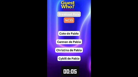 Guest This Actress #274 Like A Quick Quiz? | NCIS