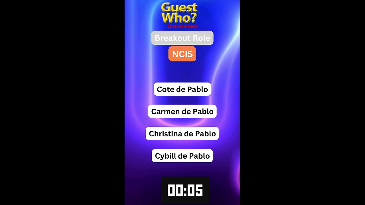 Guest This Actress #274 Like A Quick Quiz? | NCIS