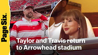 Taylor Swift and Travis Kelce return to Arrowhead stadium after engagement