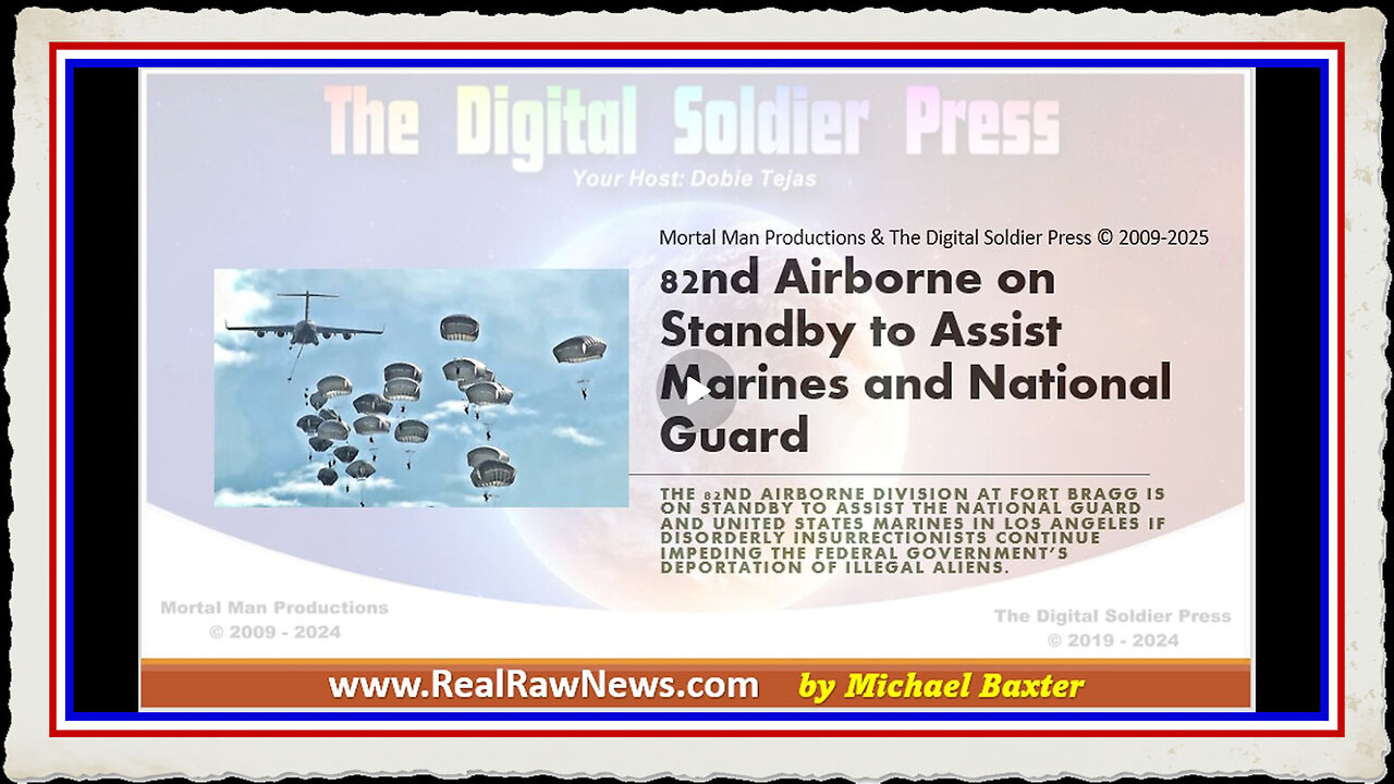 82nd Airborne on Standby to Assist Marines and the National Guard