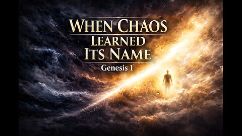 God's Creation: When Chaos Learned Its Name #creation #god #jesuschrist #godiseternal #godscreation