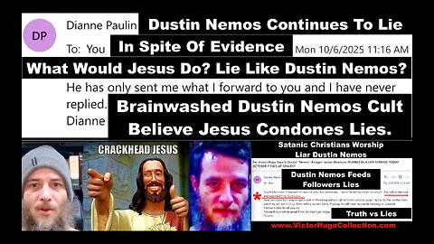 Dustin Nemos Satanic Christian Cult Leader Continues Lie To Followers About SonOfEnos Mother Emails