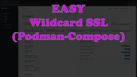 Wildcard SSL in Minutes! | Froxlor Web Hosting Panel (Beginner Podman Guide)