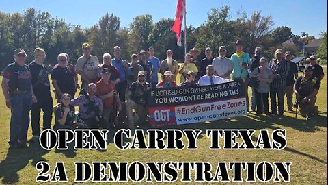 Open Carry Texas 2A Demonstration - Rockwell, Texas