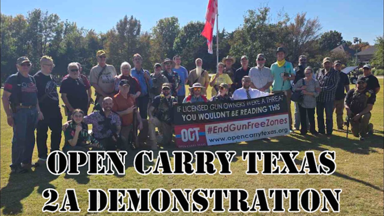 Open Carry Texas 2A Demonstration - Rockwell, Texas