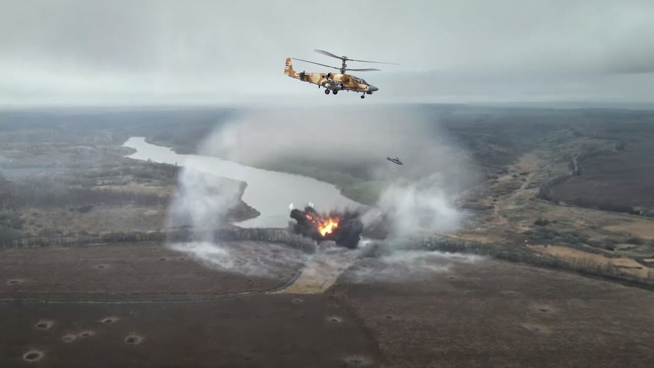 Russian Ka-52 Destroys Ukrainian Air Defense Base in Precision Strike