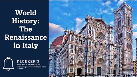 World History The Renaissance in Italy Lesson