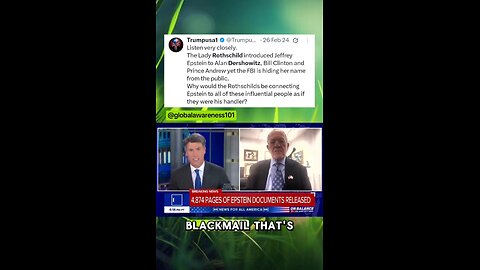Truth bomb testimony about Epstein blackmail we're told is not true.