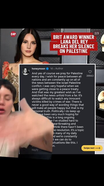 Lana Del Rey does “Both Sides” Propaganda for the Israeli Regime