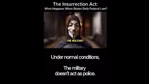 The Insurrection Act ~ Anonymous