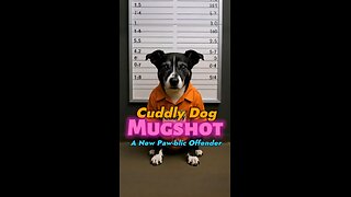 Cuddly Dog Mugshot: A New Paw-blic Offender ​