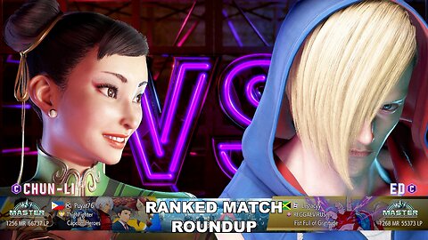 Kuya Kalbo SF6 Ranked Match Roundup. Chun Li Master Rank [Hori Fight Stick]