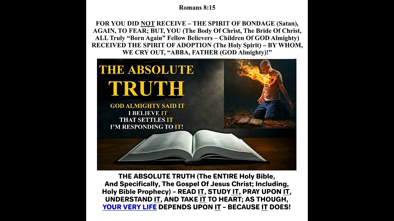IN GOD ALMIGHTY’S IMMEDIATE PRESENCE!