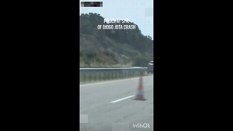 Police at Jota crash site