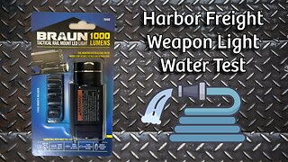 Harbor Freight Weapon Light Torture Test: Can It Survive a Water Spray?