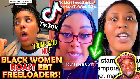 🚨TikTokers ROAST BROKE Black Women CRYING Over Trump Food Stamp WORK & NO Junk Food REQUIREMENT!