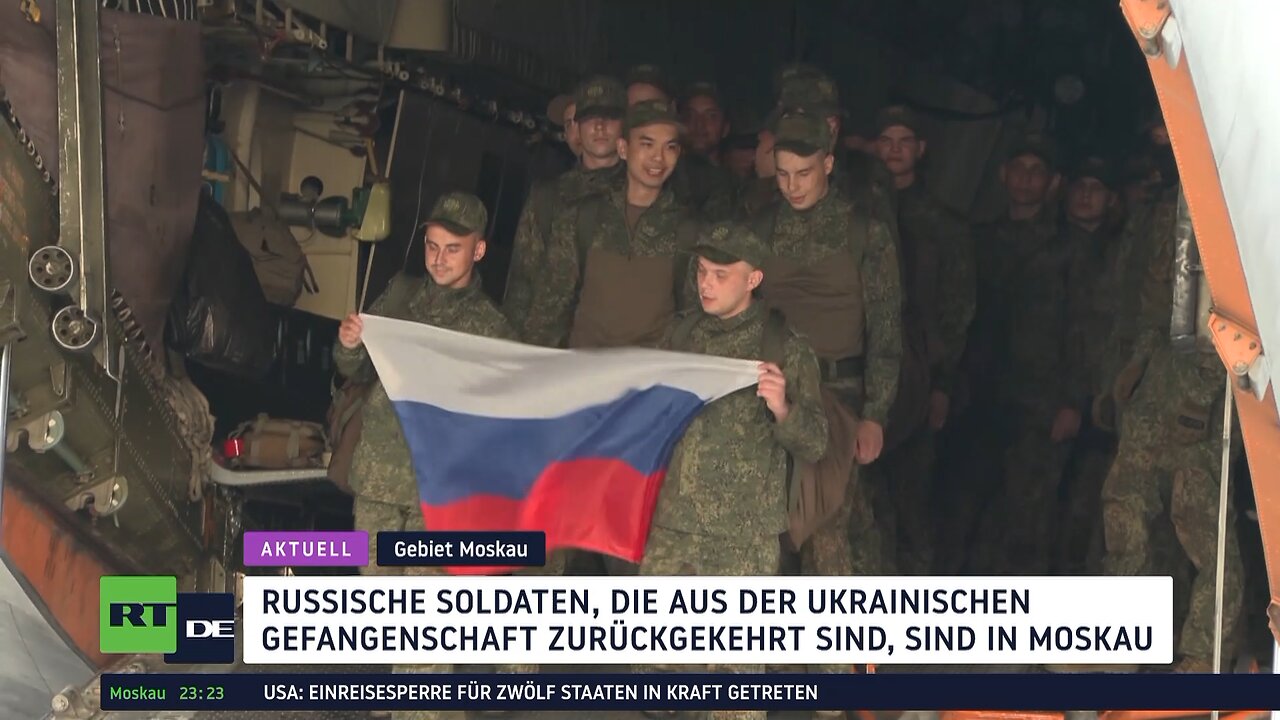 Rückkehr aus ukrainischer Gefangenschaft: Erste Gruppe junger Soldaten in Russland angekommen