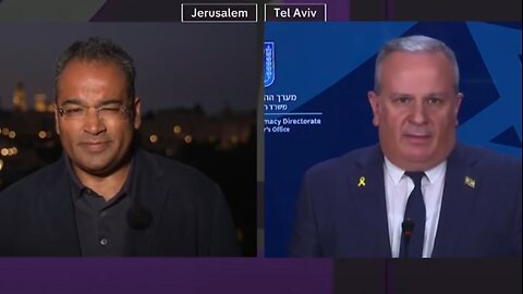 The Channel 4 News presenter was involved in a tense exchange with the lIsraeli government Sspokespe