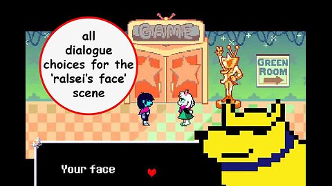 Talking about Ralsei's Face - All Dialogue Options [Deltarune chapter 3]