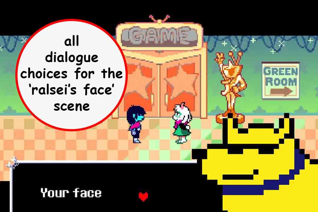 Talking about Ralsei's Face - All Dialogue Options [Deltarune chapter 3]