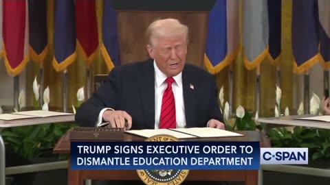 BREAKING: President Trump has DISMANTLED the Federal Department of Education