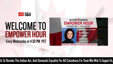 Empower Hour Dallas Brodie: Exposing and Opposing the Reconciliation Industry Sept 2025