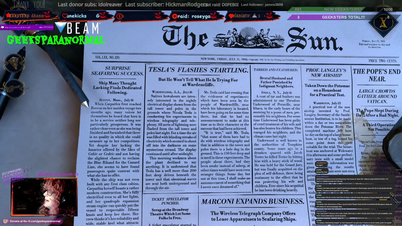 [18+ Mature only] GAMER MODE: IT'S PUZZLE TIME!!! HOUSE OF TESLA!!!