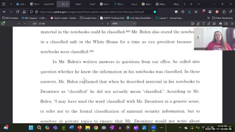 V 12 part 1 Robert Hur Classified Documents Report