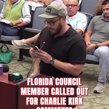 Florida Council Member CALLED OUT For Charlie Kirk Comments