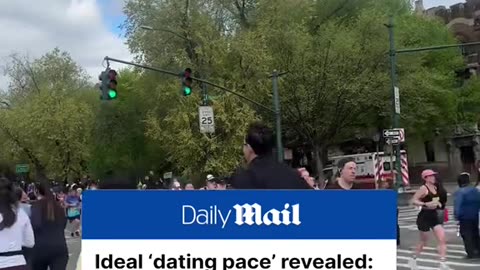 The sweet spot for a running date is 12.1 minutes per mile, new research by Tinder claims.