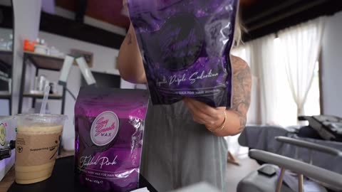 Underarm Waxing Demo with Sexy Smooth Hypnotic Purple + Tickled Pink | @esthie.co 