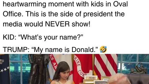 President Trump Shares Absolutely Adorable Moment with Young Kids Visiting the Oval Office