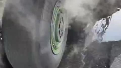 Airplane wheels are not a trivial matter. Here things are not just serious, but very serious