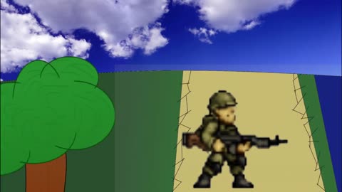 Running Soldat, Sprite Animation test