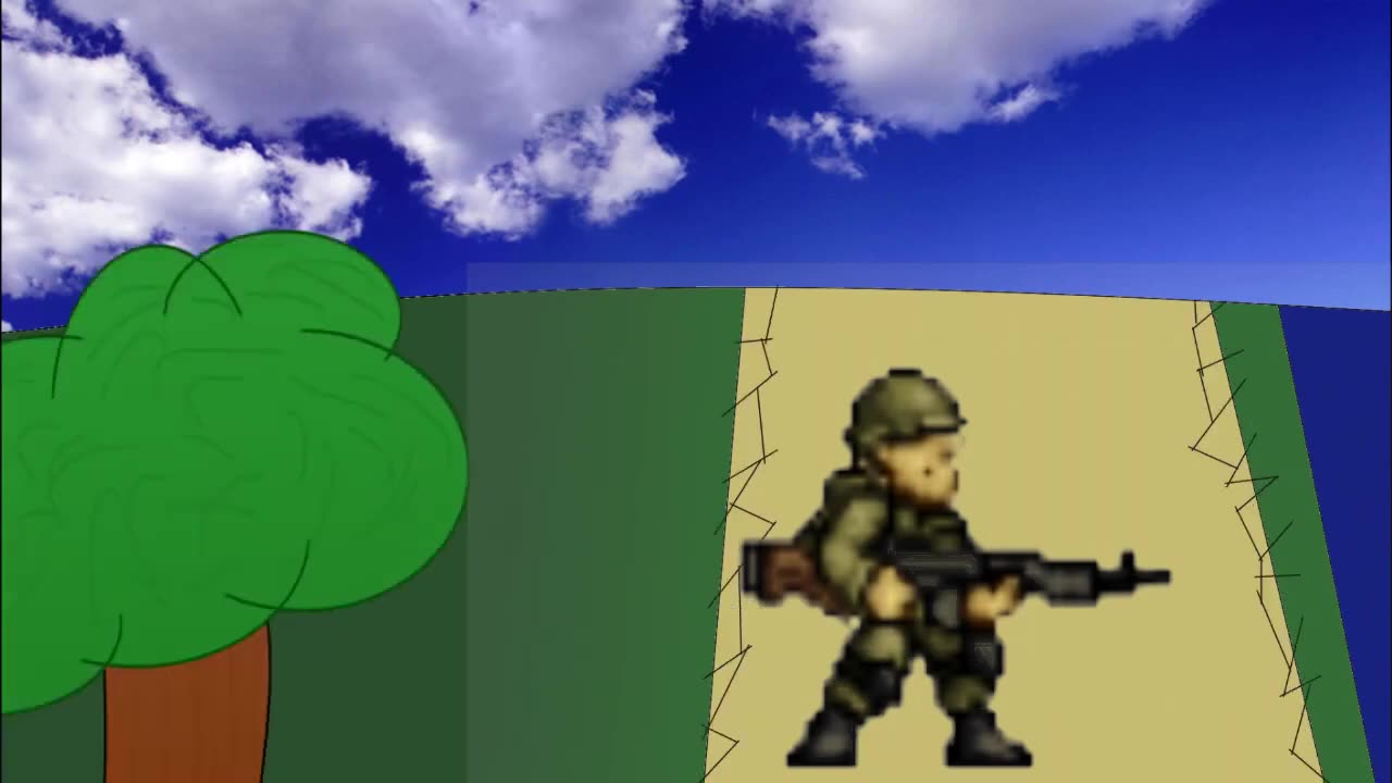 Running Soldat, Sprite Animation test