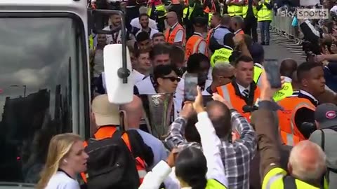 Tottenham Hotspur celebrate Europa League final win with an open-top bus parade