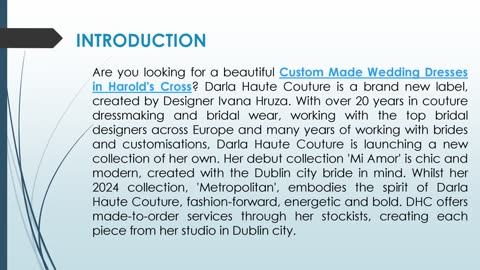 Are you looking for beautiful Custom Made Wedding Dresses in Harold's Cross?