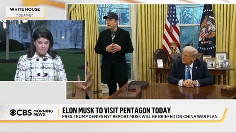 Trump denies Elon Musk will be briefed on China war plan during Pentagon visit