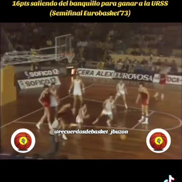 NINO BUSCATÓ 🎯🏀 "ESPAÑA vs URSS" Semifinal EuroBasket 1973
