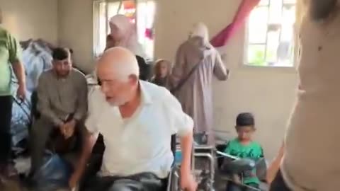 ALSO THE ELDERS ARE SUFFERING NO FOOD AND BREAD IN GAZA.