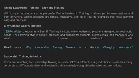 Why Is Leadership Training Crucial for Career Growth?