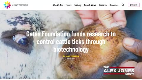 Bill Gates new ticks The ticks bite will cause humans not be able to eat beef