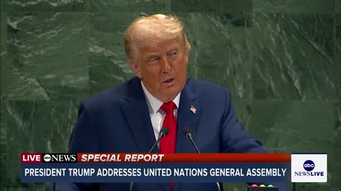 President Trump addresses United Nations General Assembly