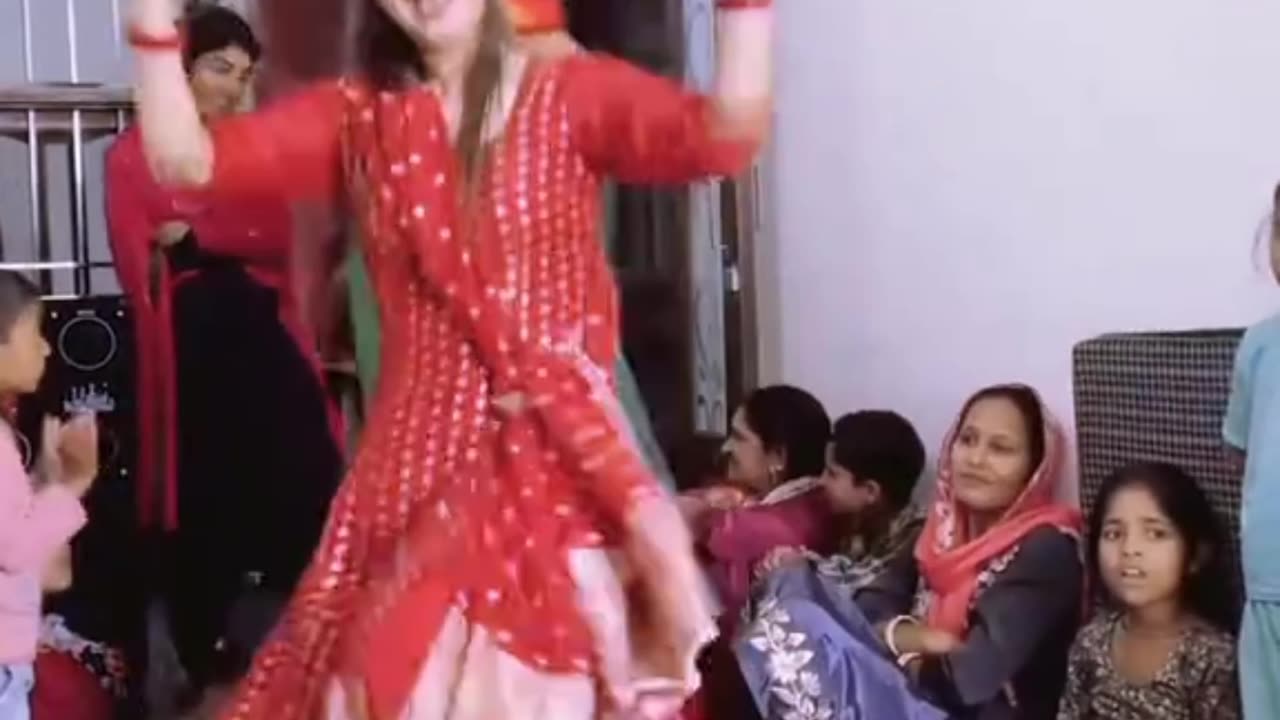 Family Dance Party Young Girls Hot Dance At Home