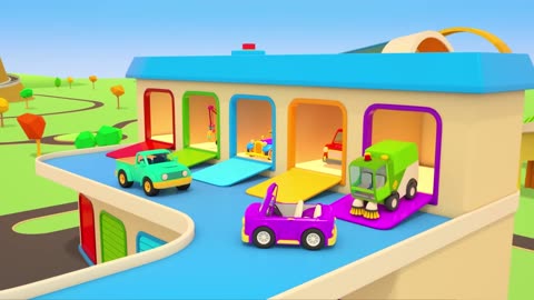 The puppy and a kitten ask Helper cars for help! New rescue adventures of street vehicles and cars.