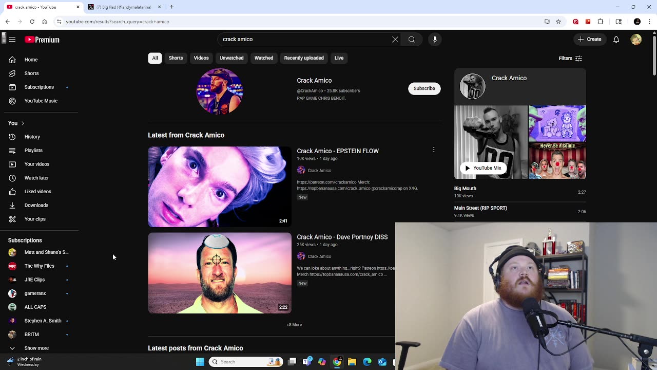 Crack Amico drops EPSTEIN FLOW & DAVE PORTNOY DISS