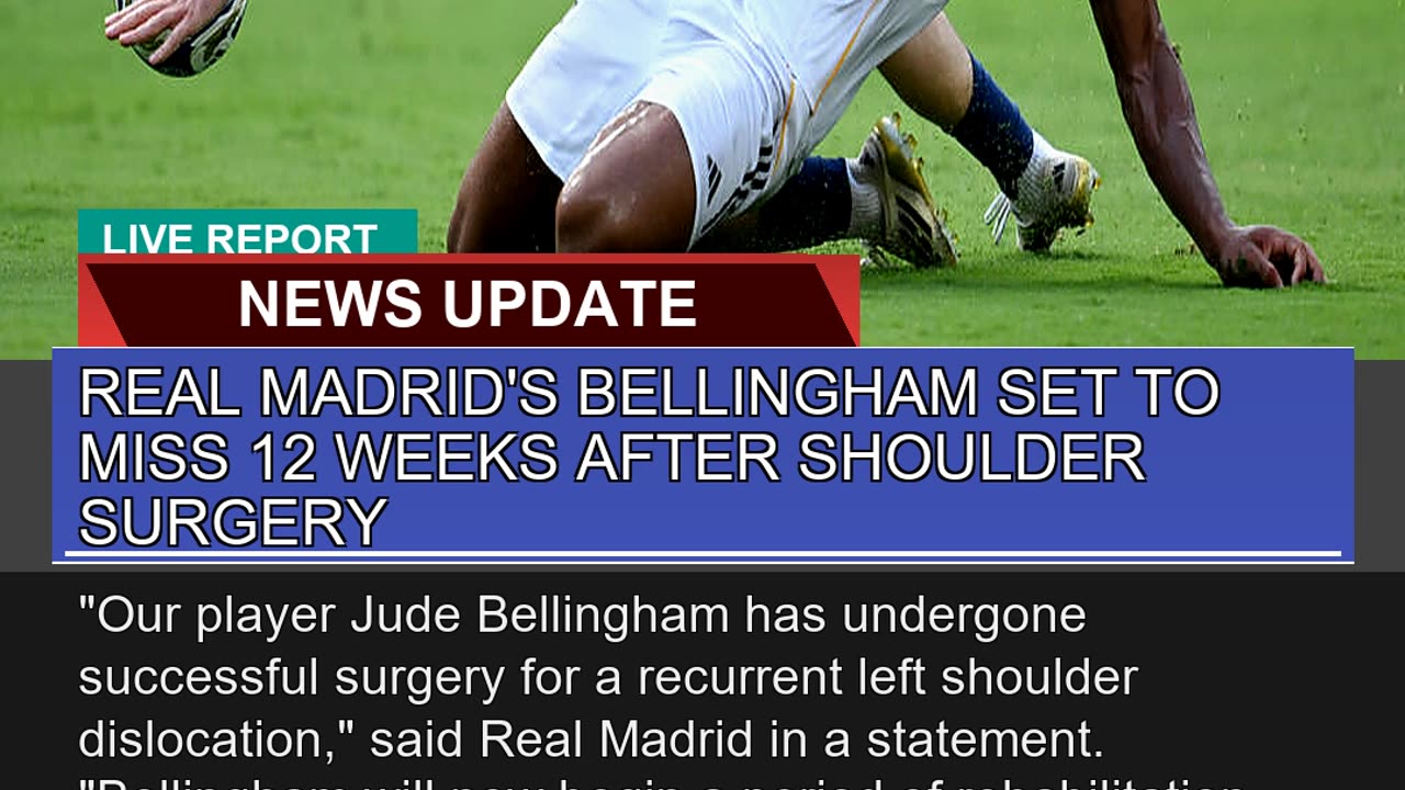 Real Madrids Bellingham Set to Miss Weeks Afte