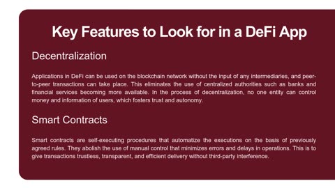 What Are the Key Features to Look for in a DeFi App?