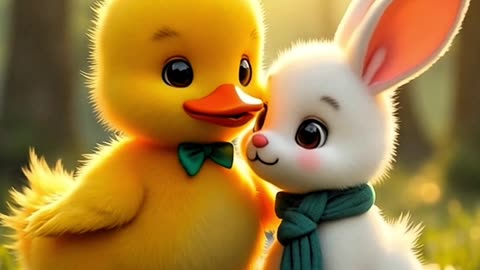 "The Goodbye That Broke Her Heart – Duck and Bunny's Emotional Pixar-Style Tale"